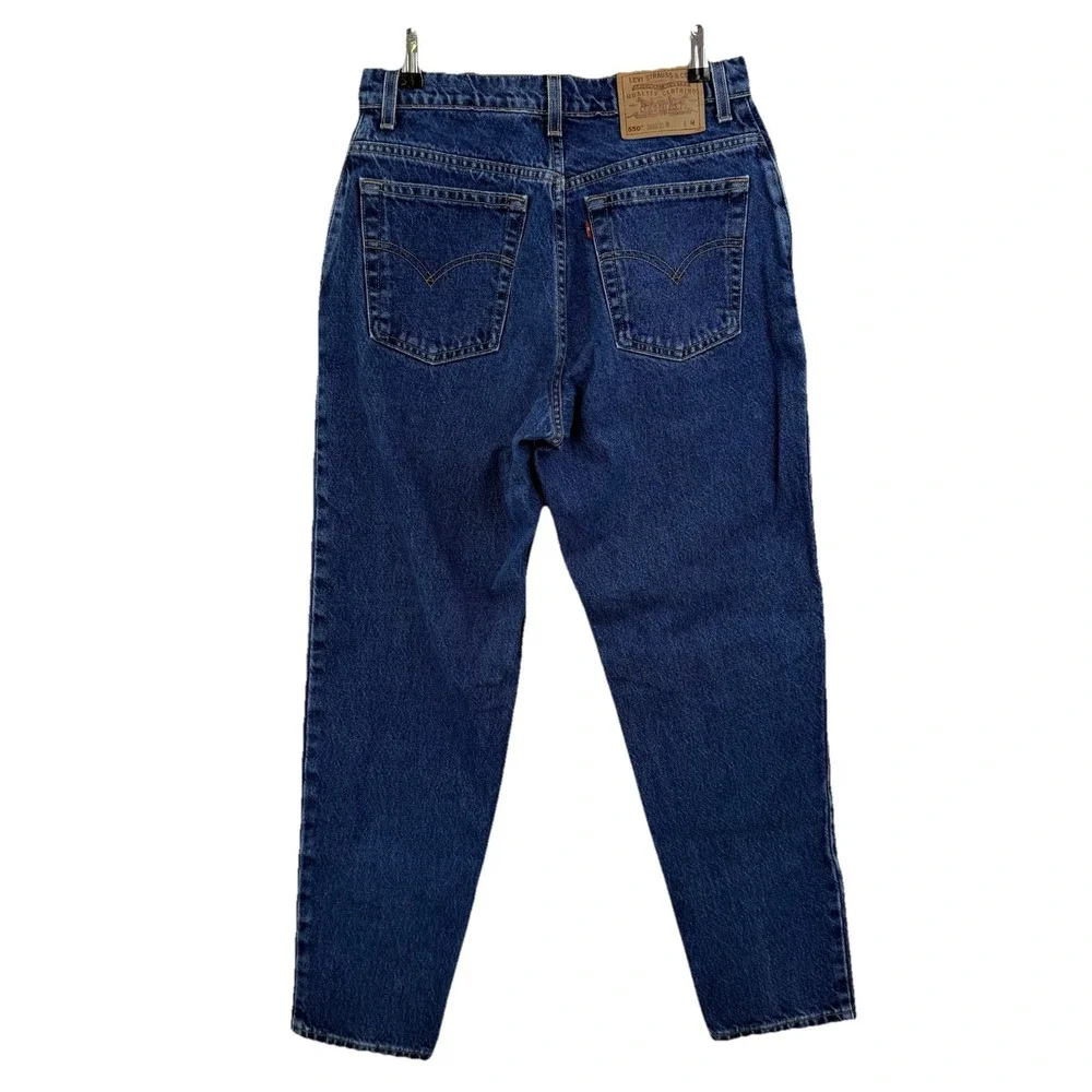 VTG Levi's 550 High Rise Relaxed Jeans 90s‎ Tapered USA Made Denim WOMEN 12